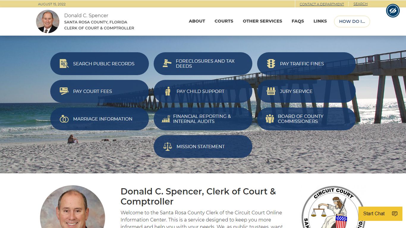 Santa Rosa County Clerk of Courts and Comptroller Request ...